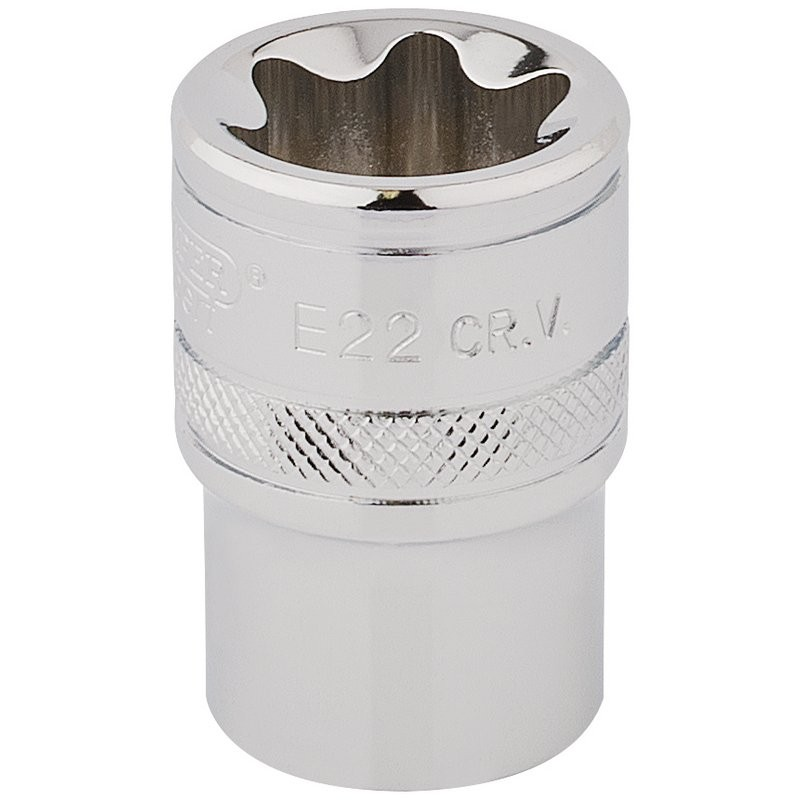 Torx Star® Socket, 1/2" Square. Dr., E22 - Duchy Fasteners
