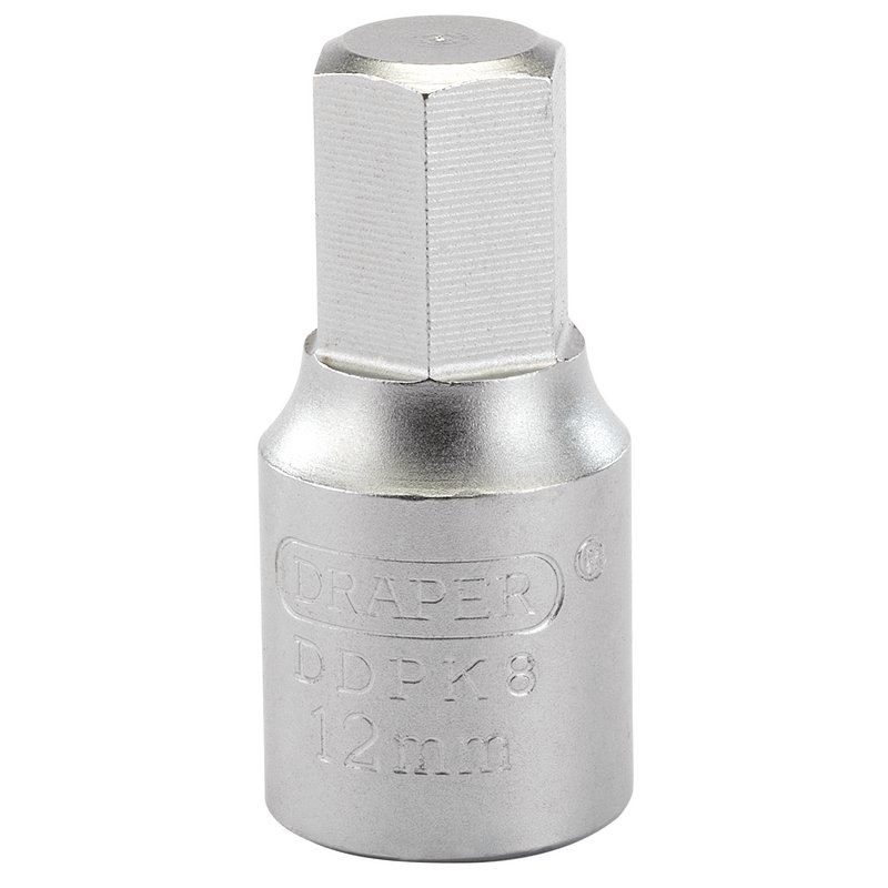 Hexagon Drain Plug Key, 3/8" Square. Dr., 12Mm - Duchy Fasteners