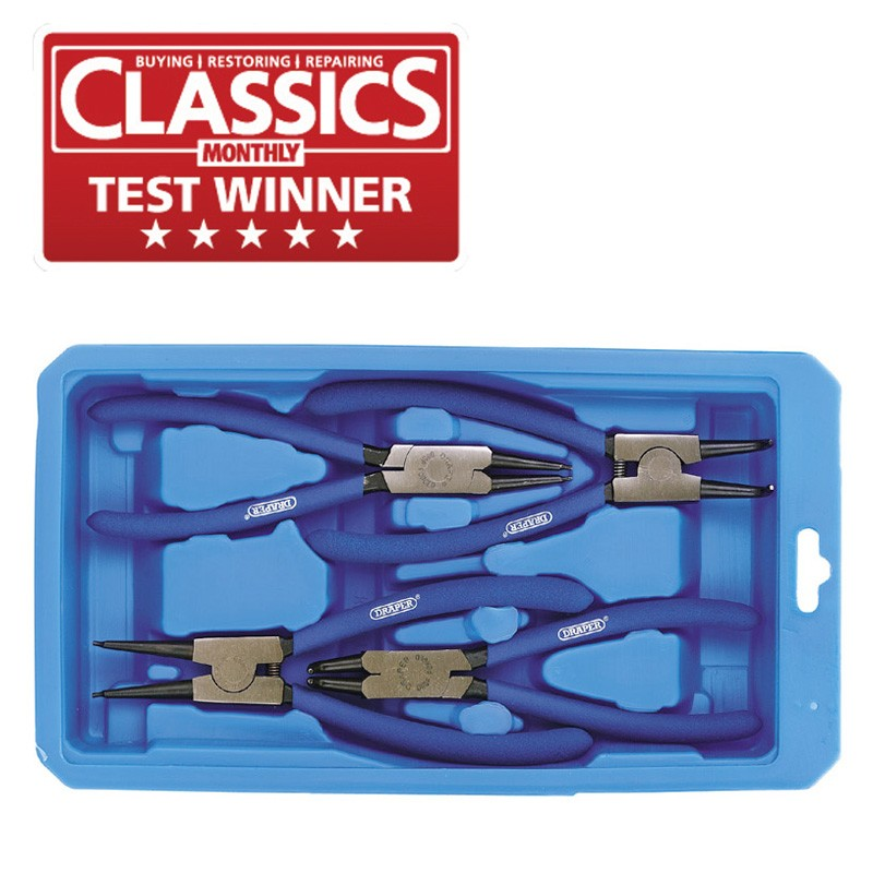Internal And Externial Circlip Plier Set (4Pc) - Duchy Fasteners