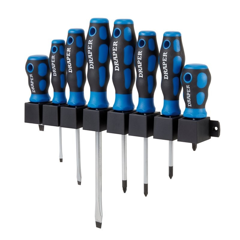 8Pce Soft Grip Screwdriver Set - Duchy Fasteners