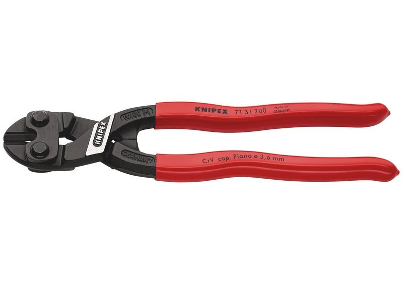 Knipex Cobolt® 71 31 200 Compact Bolt Cutter 200Mm, 3.6Mm - Duchy Fasteners