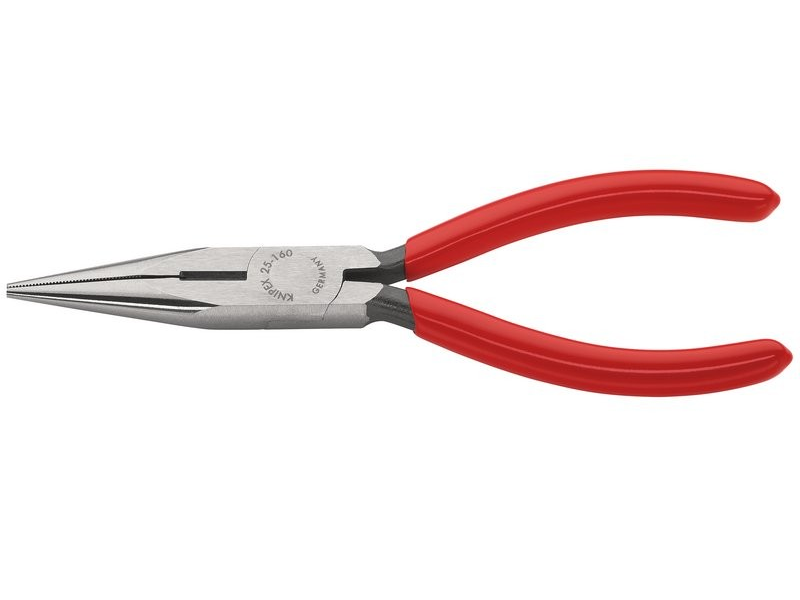 Knipex 25 01 160 Sb Snipe Nose Side Cutting Pliers, 160Mm - Duchy Fasteners