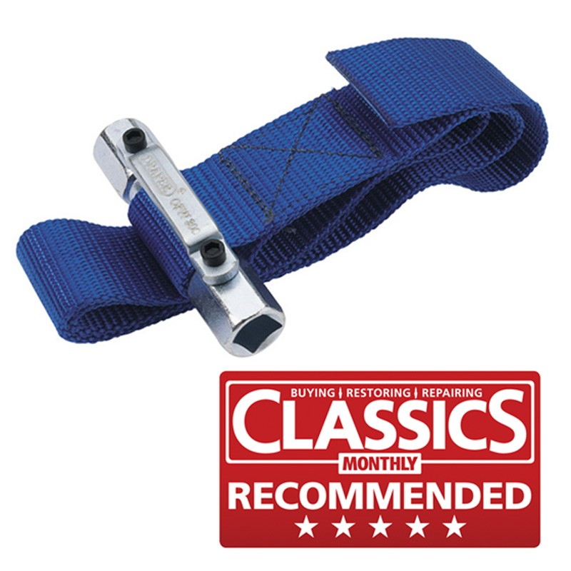 Oil Filter Strap Wrench, 3/8" And 1/2" Square. Dr. - Duchy Fasteners