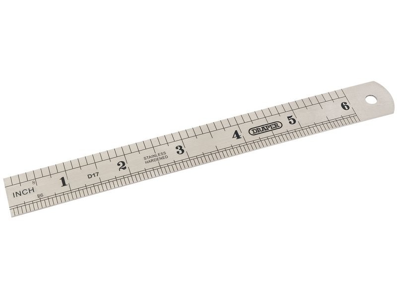 Steel Rule 150Mm/6Inx19Mm Wide - Duchy Fasteners