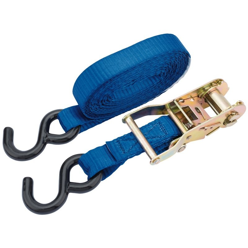 Ratcheting Tie Down Straps, 4.5M X 25Mm, 750Kg - Duchy Fasteners