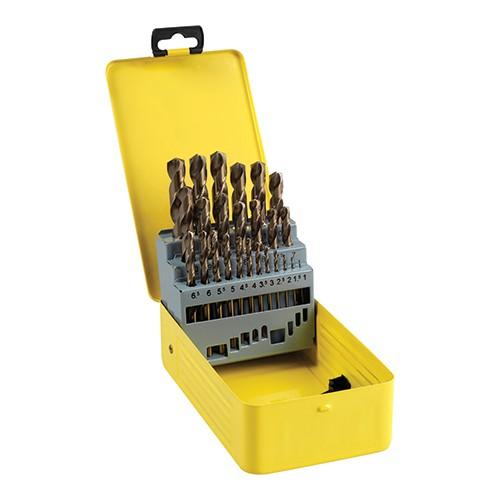 Hss-C Job Drill Set 25 Pce 1-13 Cobalt - Duchy Fasteners