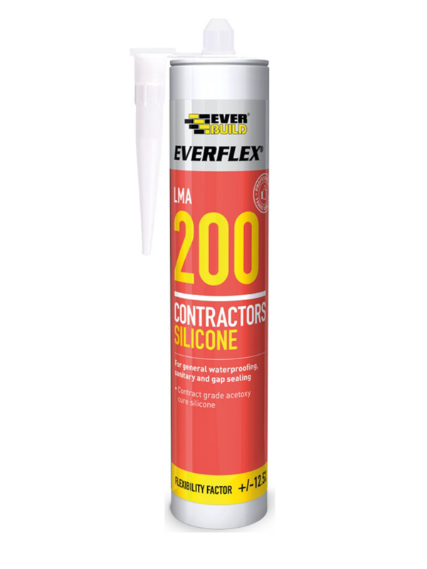 Eb 200Tr Contractor Silicone White 295Ml - Duchy Fasteners