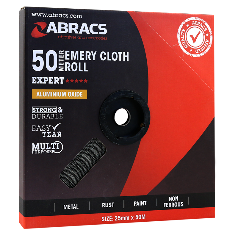 50Mm X 50 - 120G X M Emery Roll - Duchy Fasteners