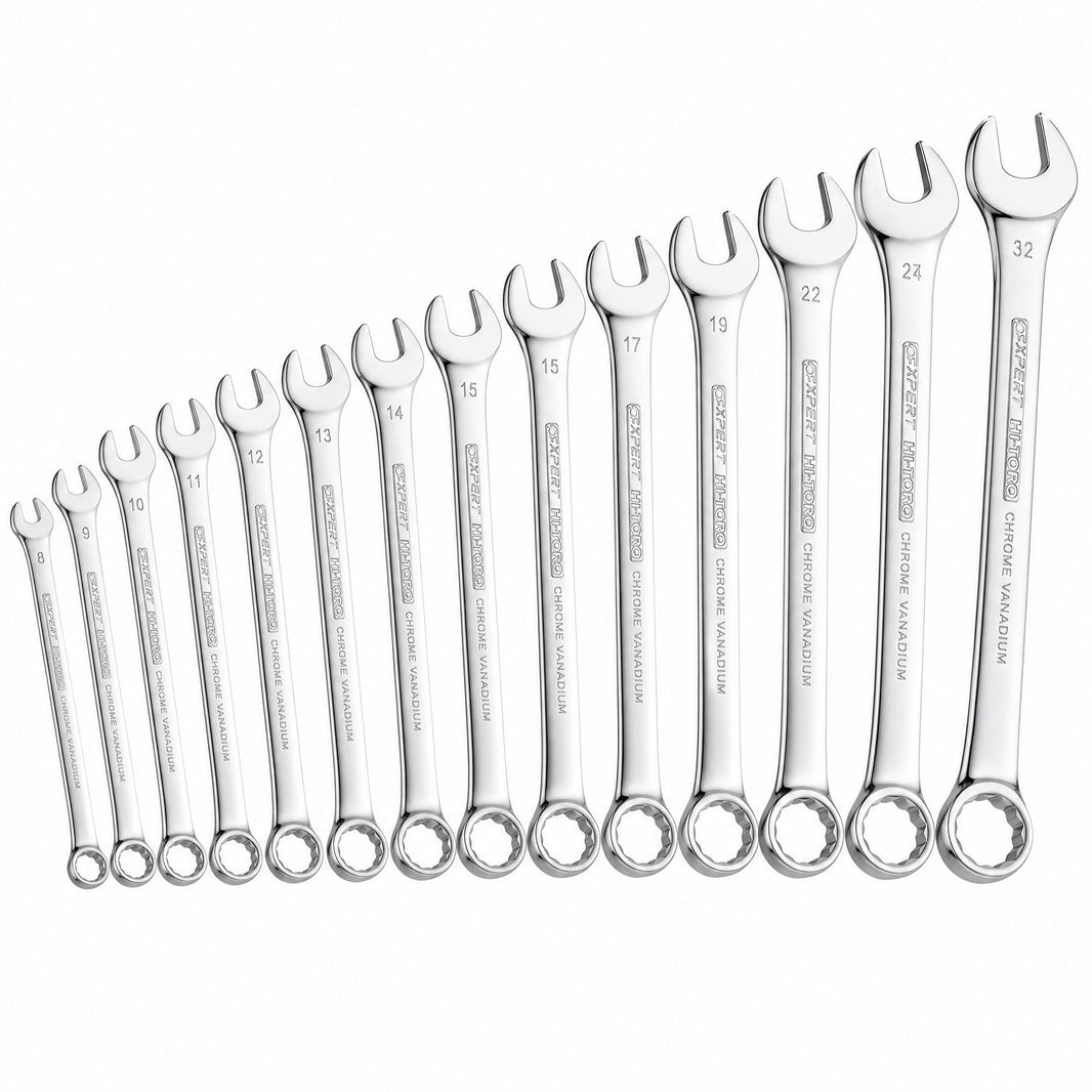 EXPERT HI-TORQÃ‚Â® METRIC COMBINATION SPANNER SET (14 PC) 8-32MM
