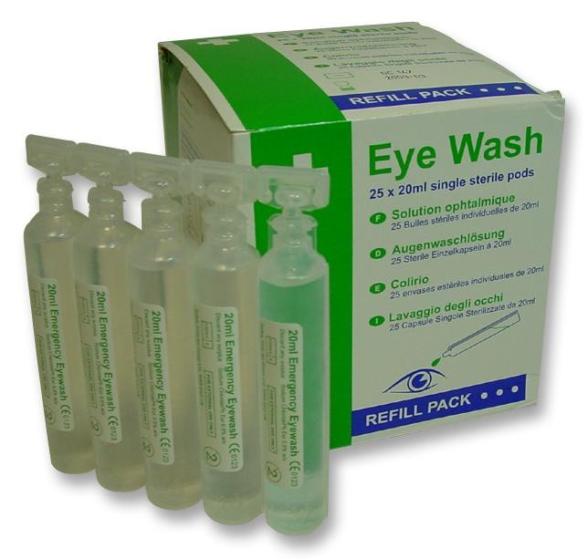 20Ml Eye Wash Pods (25) - Duchy Fasteners