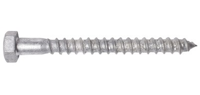 Galvanised Hex Head Coach Screws DIN 571