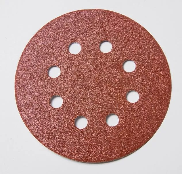 125Mm 60G Alox Hook & Loop Sanding Disc (8 Hole) - Duchy Fasteners