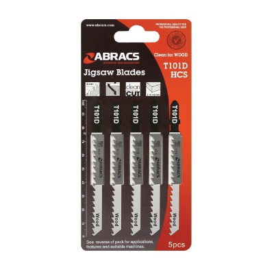 T101D Abracs Jigsaw Blades (5Pce) - Duchy Fasteners