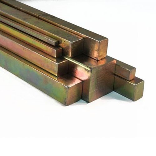 7MM Square x 300MM Keysteel Gold Dichromate