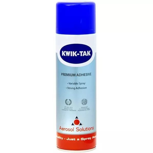 Spray Adhesive 500Ml Kwik Tack (0600) - Duchy Fasteners