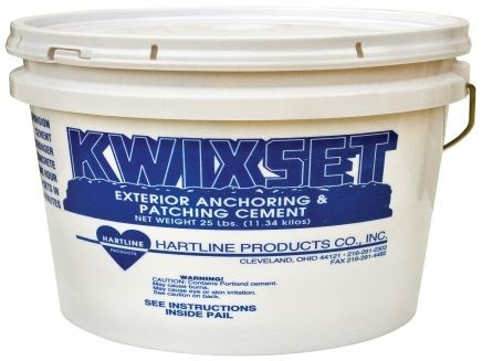 Kwixset Exterior Grade Repair Cement 25Lb (11.35Kg) Pail - Duchy Fasteners