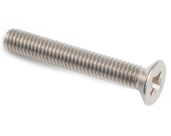 M8 x 50 - POZI Countersunk Machine Screw DIN 965 316 Ss A4 - Duchy Fasteners