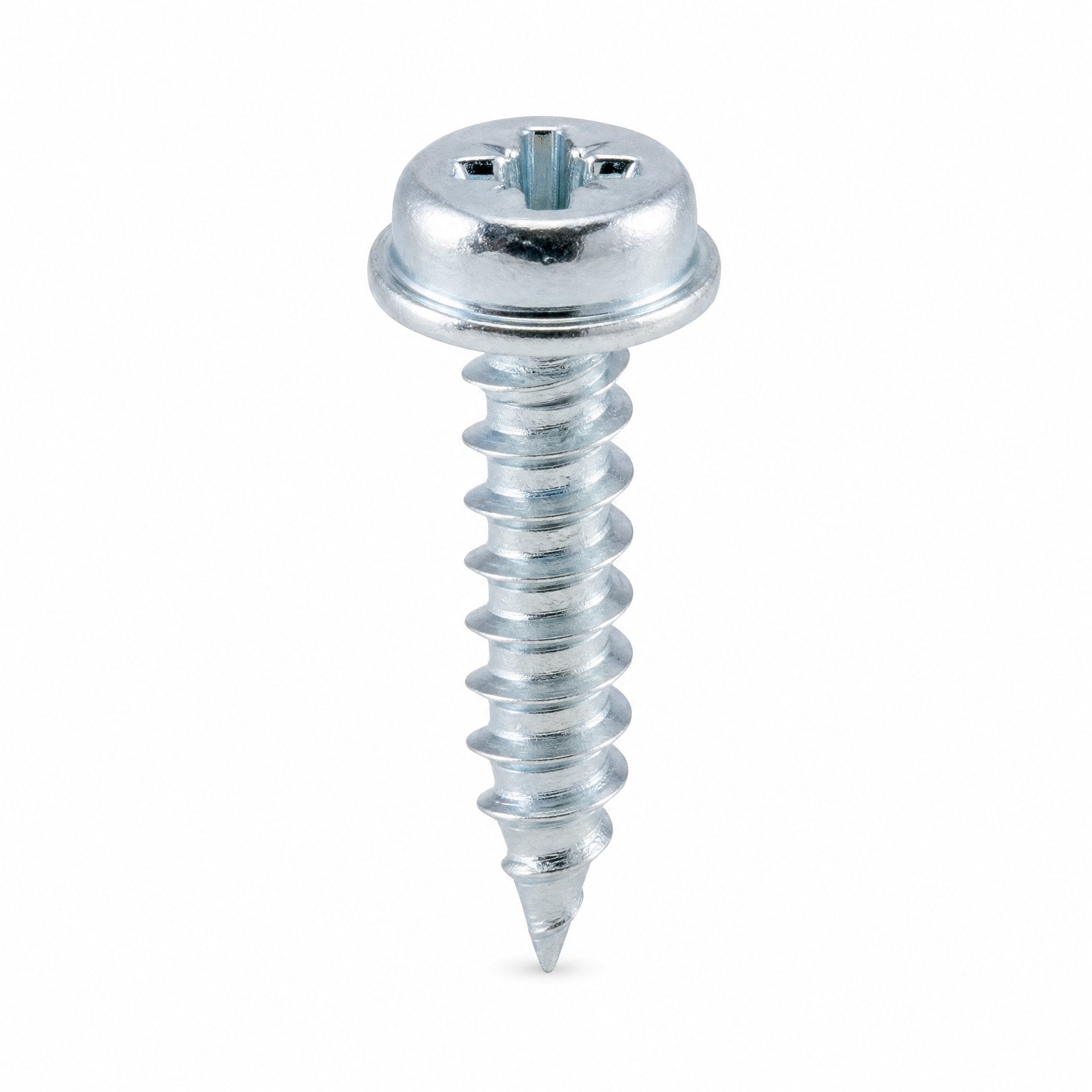 Pozi Flange Head Self Tapping Screw Zinc Plated