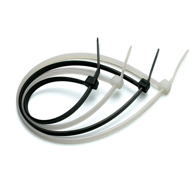 200MM X 2.5 CABLE TIES BLACK (100) TR4B - Duchy Fasteners