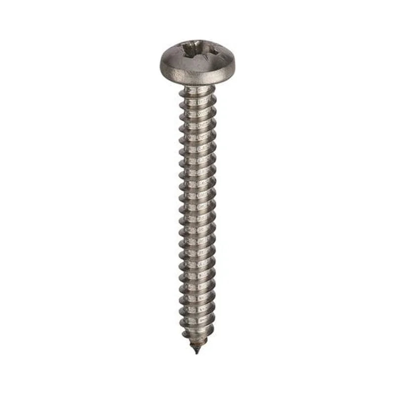 A2 Stainless Steel Pozi Pan Head Self Tapping Screws