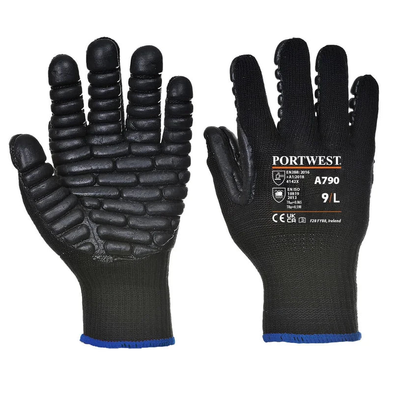 Anti-Vibration Gloves Size Xl - Duchy Fasteners