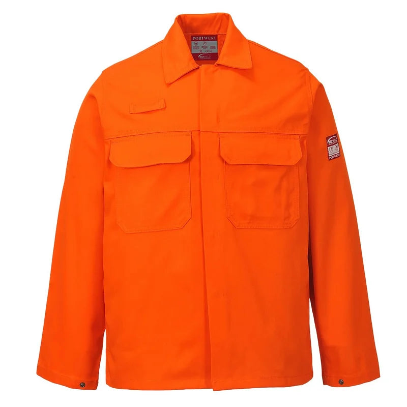 Bizweld Work Jacket Orange S (Flame Resistant) - Duchy Fasteners