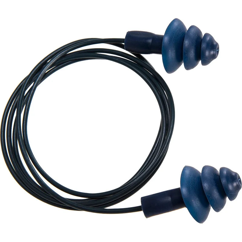 Detectable Tpr Corded Ear Plugs (50 Pairs) Blue - Duchy Fasteners