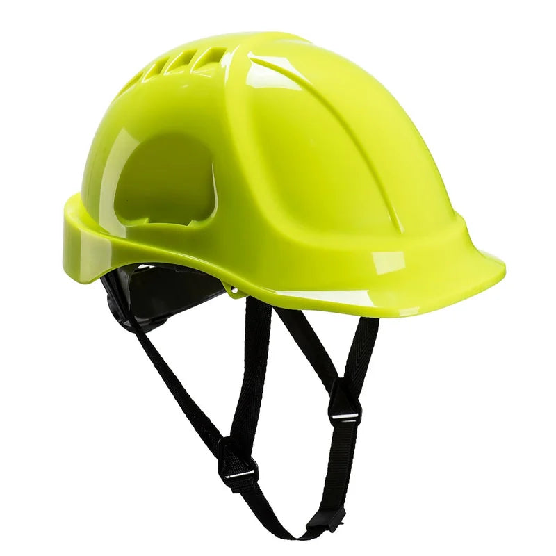 Endurance Plus Safety Helmet Complete With Chin Strap Yellow - Duchy Fasteners
