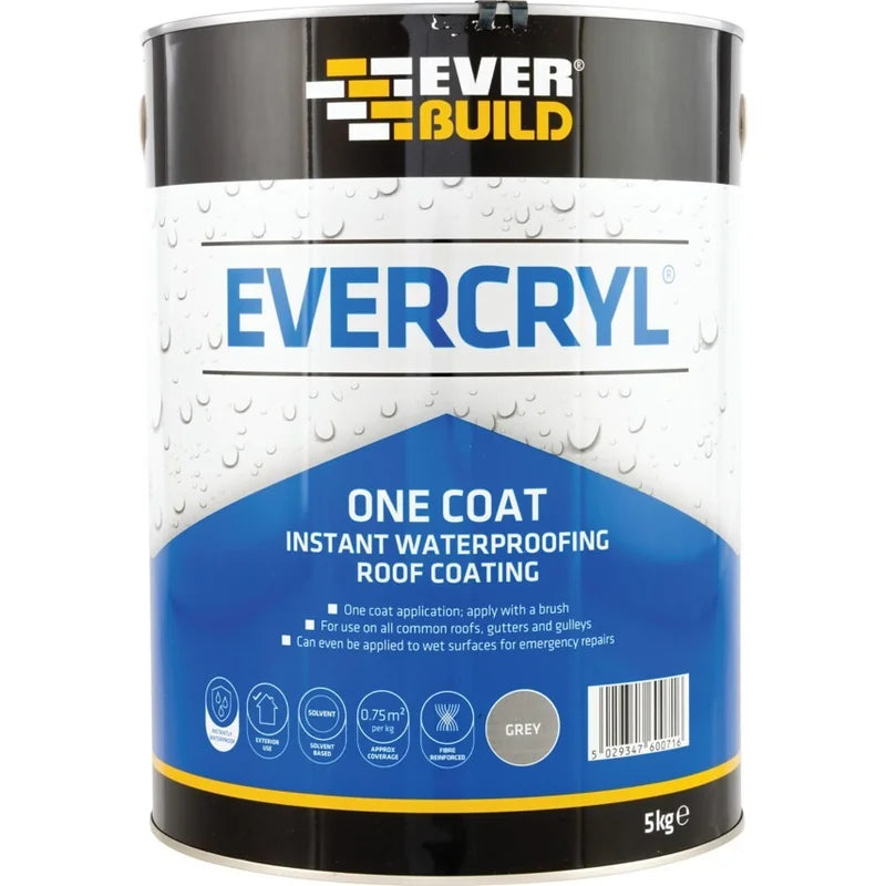 Everbuild Evercryl One Coat Grey 5Kg - Duchy Fasteners