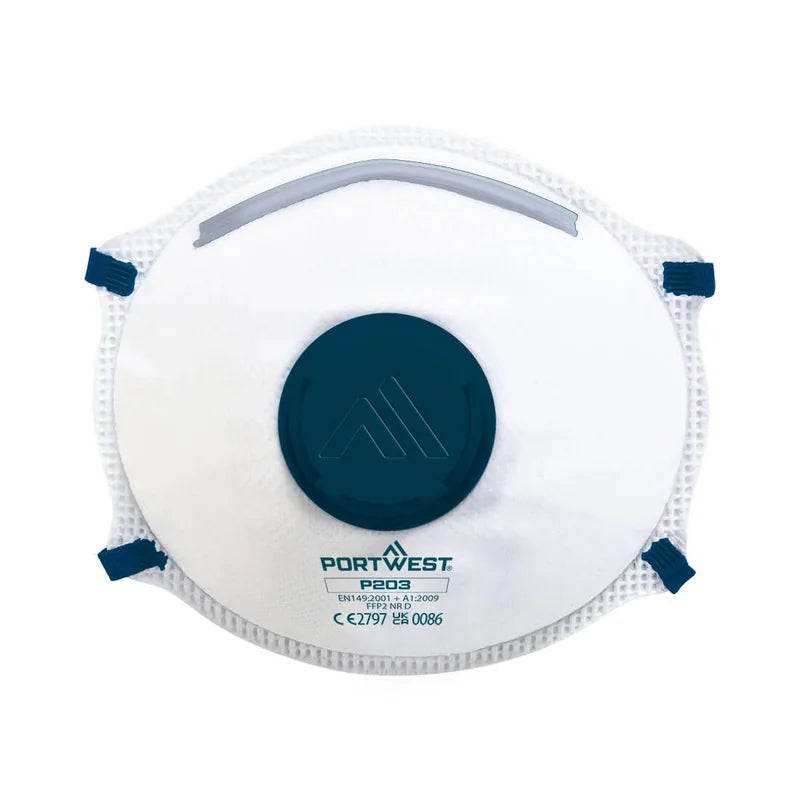 Ffp2 Valved Dolomite Respirator - White (Box 10) - Duchy Fasteners