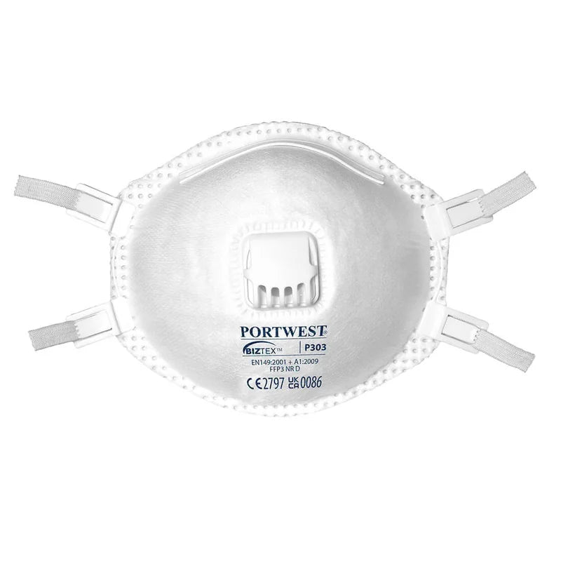 Ffp3 Valved Dolomite Respirator White (Box10) - Duchy Fasteners