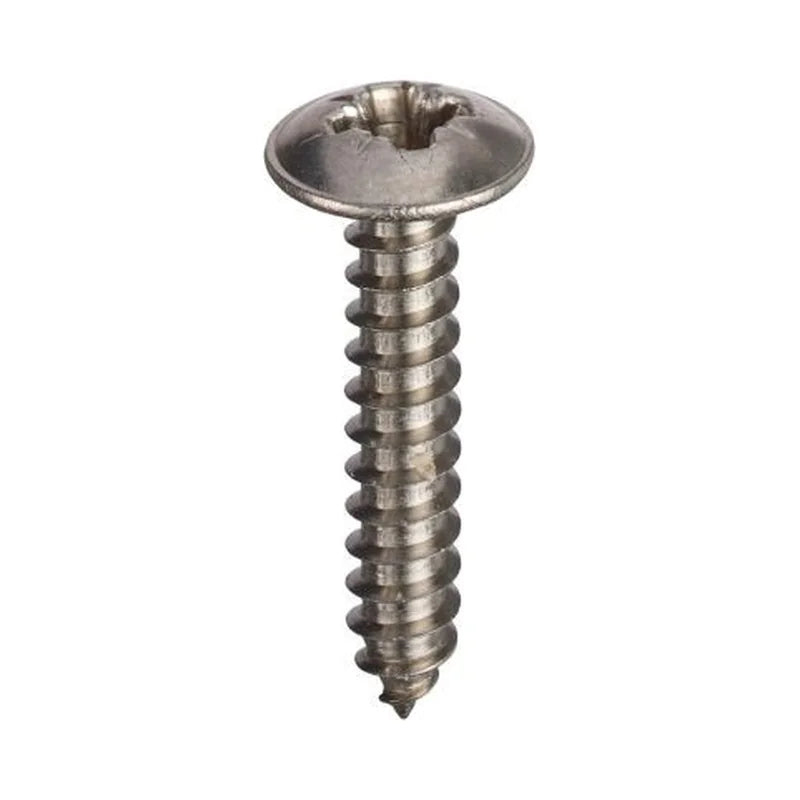 Flanged Head Pozi Self Tapping Screws Stainless Steel A2