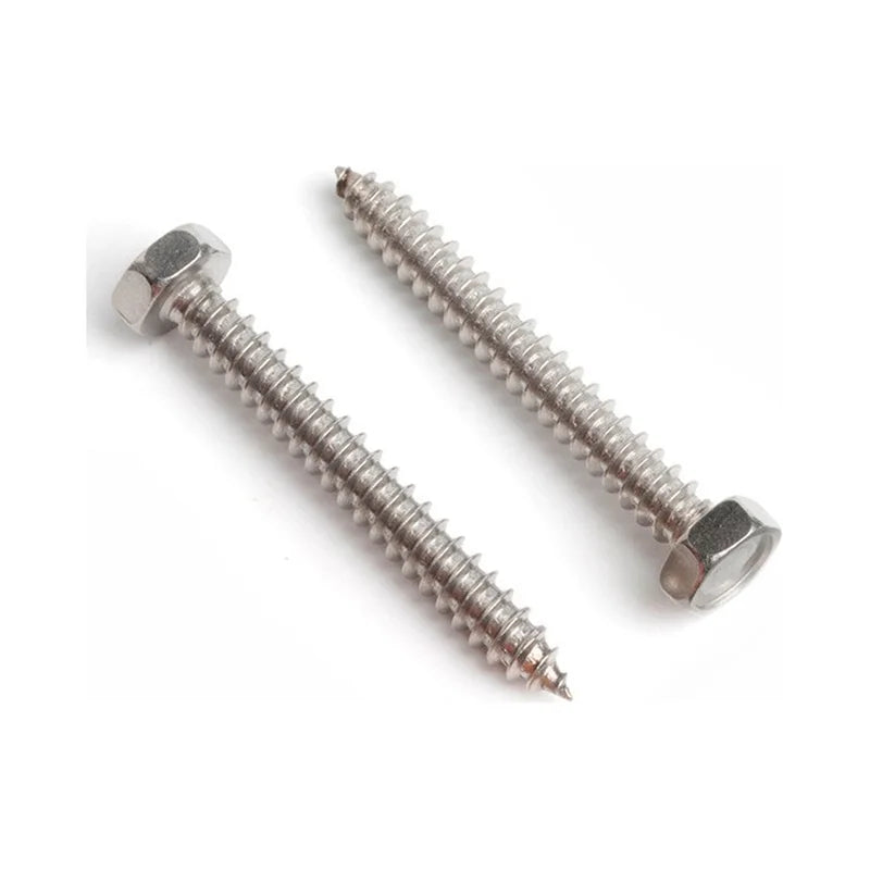 Hex Head Self Tapping Screws Stainless Steel A2