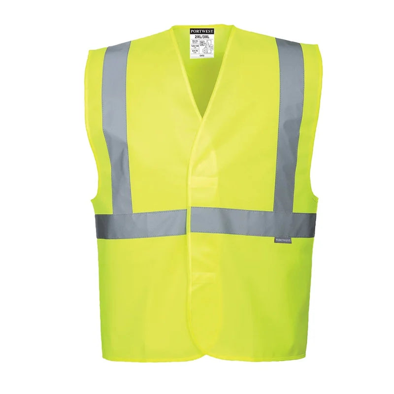 Hi-Viz Vest Yellow Xl En Iso 20471 - Duchy Fasteners