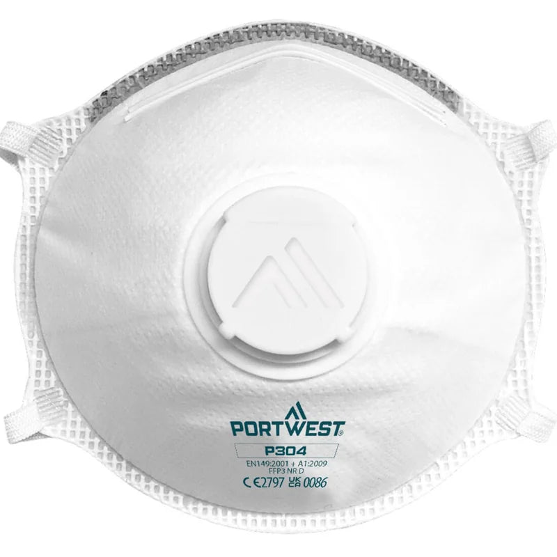 Light Cup Respirator Valved P3 (10'S) Not To Be Split - Duchy Fasteners