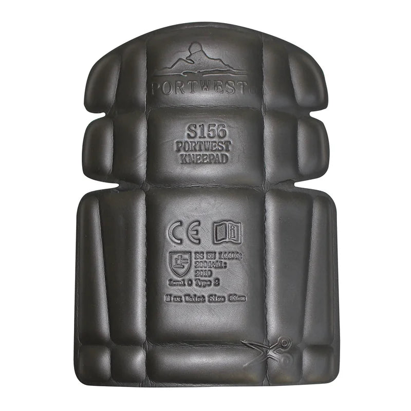 PORTWEST KNEE PADS BLACK ONE SIZE - Duchy Fasteners