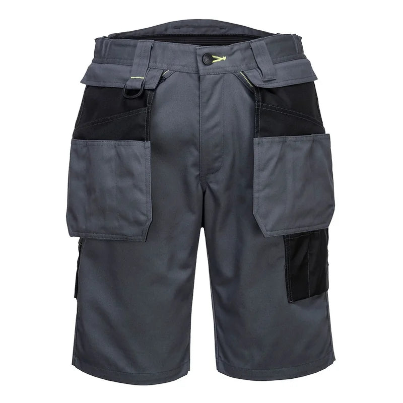 PW3 HOLSTER WORK SHORT ZOOM GREY/BLACK 30 - Duchy Fasteners