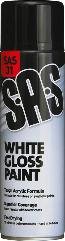 Sas Gloss Acrylic -White 500Ml - Duchy Fasteners
