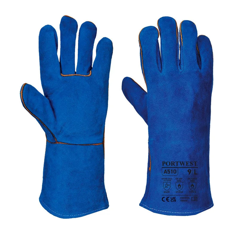 Welders Gauntlet Blue Xl - Duchy Fasteners