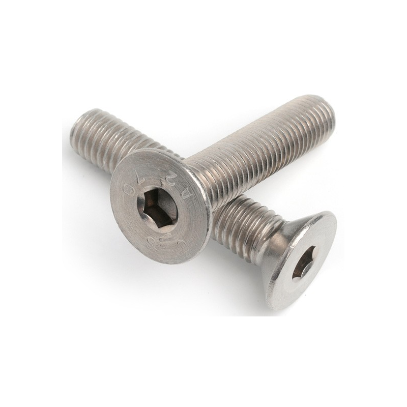M12 x 25mm - Allen Key Countersunk Machine Screw A2 - Duchy Fasteners