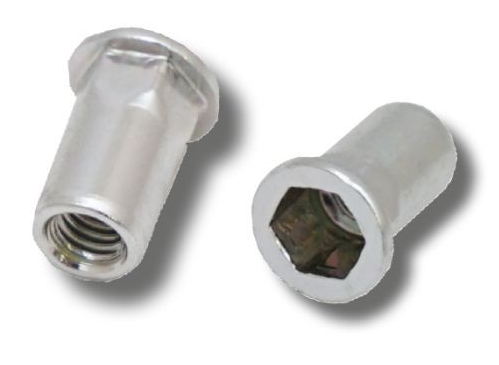 FLANGED STEEL HEX RIVET NUTS