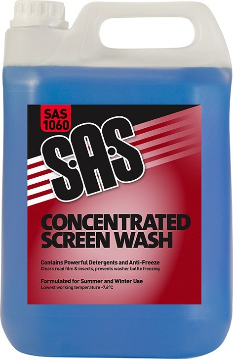 Sas Concentrated Vehicle Screenwash 5Ltr - Duchy Fasteners