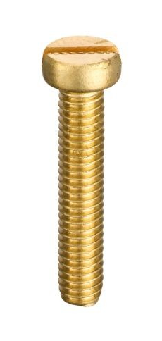 M5 x 16mm - Slotted Brass Cheese Head Machine Screw - Duchy Fasteners