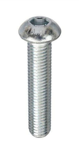M3 X 30Mm - Socket Button Zinc Plated 10.9 Iso 7380 - Duchy Fasteners
