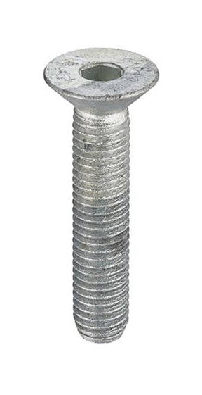 M24 X 100Mm - Socket Countersunk Galvanised Machine Screws Grade 10.9 - Duchy Fasteners