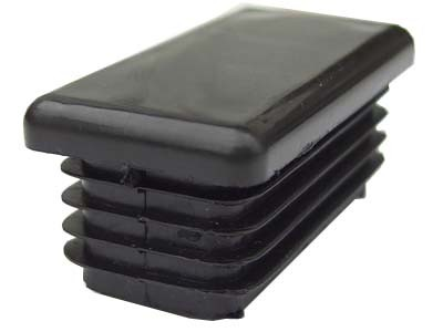 Rectangular Black Plastic Tube Inserts - Duchy Fasteners