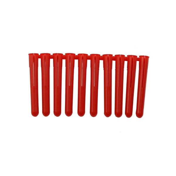 Red Plastic Plug 6-8-10 (Drill 5.5) - Duchy Fasteners