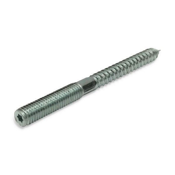 10Mm X 100Mm - Timber To Metal Dowel Screw Zinc Plated - Duchy Fasteners