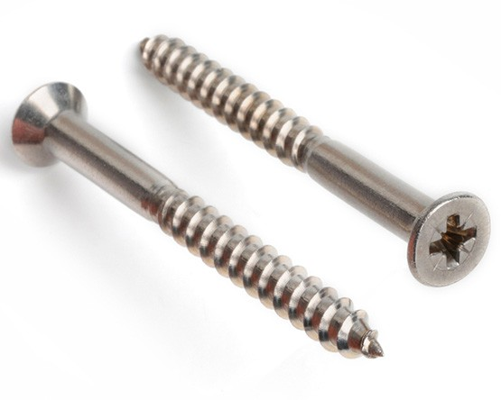 6 X 3/4" - POZI COUNTERSUNK WOODS DIN 7997 A2 | Duchy Fasteners Cornwall