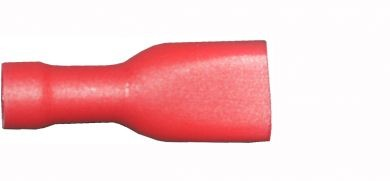 Red Spade Terminal 6.3Mm (100) Fully Insulated Wt10 - Duchy Fasteners